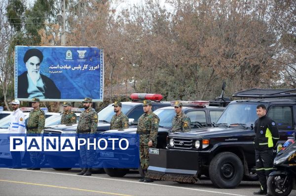 برگزاری رزمایش طرح زمستانه پلیس‌راه فرماندهی انتظامی استان گلستان