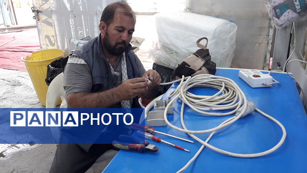 خدمت رسانی موکب امام رضا ( ع ) شهرستان سبزوار در کربلای معلی