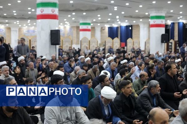 مراسم یادبود شهادت رئیس‌جمهور محبوب ایران و همراهانش در مصلی باقرشهر 