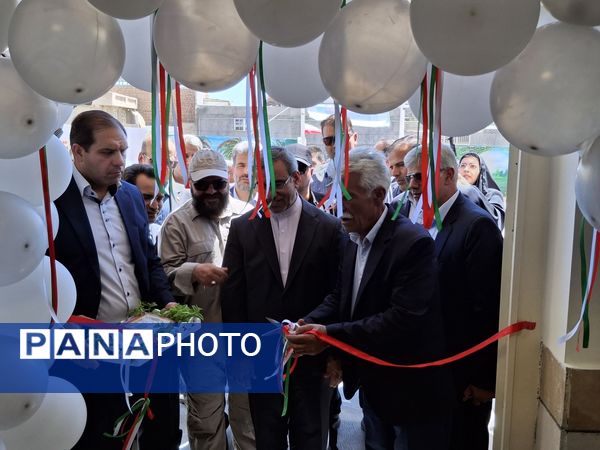 آیین افتتاح مدرسه شش کلاسه مرحوم کاووسی شهرستان خلیل‌آباد 