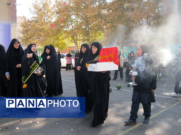 دبیرستان سردار شهید قاسم سلیمانی میزبان شهید گمنام شد