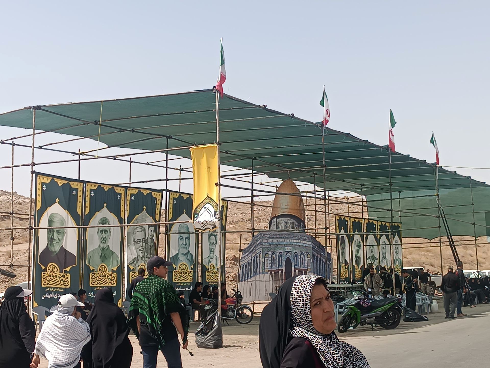 موکبی با رنگ و بوی مقاومت و شهادت 