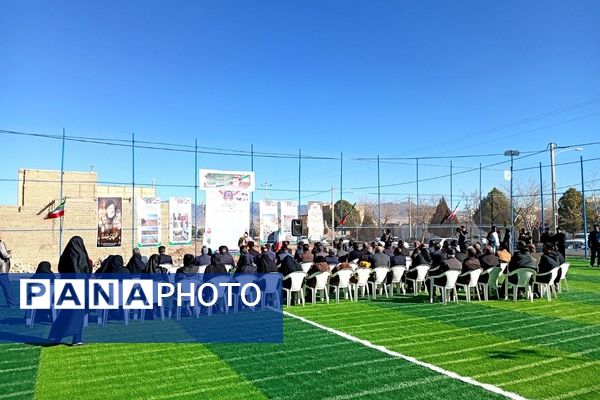 افتتاح چمن مصنوعی روستای قوژد