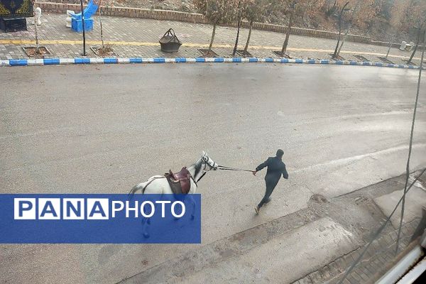 چهره شفاف و دل انگیز شهربارنیشابور با بارش  باران پاییزی  