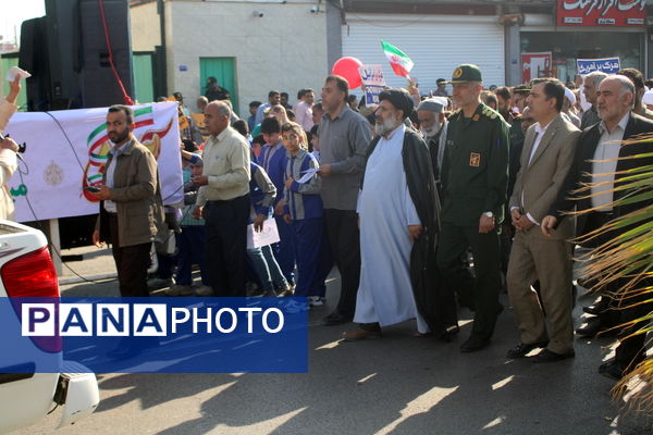 راهپیمایی 13 آبان در بوشهر