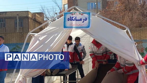 مدرسه شهید فاضل شهرکرد میزبان مانور زلزله و آمادگی دانش‌آموزان