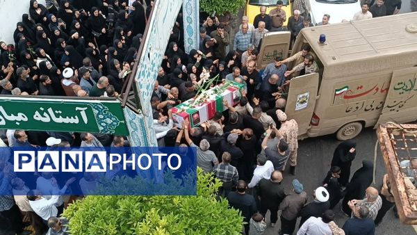 مردم محمودآباد به استقبال شهید سرافراز سعید محمودی رفتند