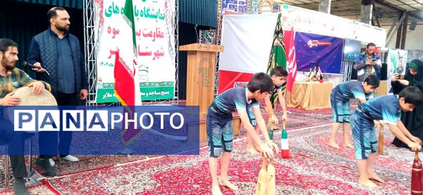  آیین افتتاحیه نمایشگاه پایگاه‌های مقاومت بسیج اسوه‌ شهرستان ملایر