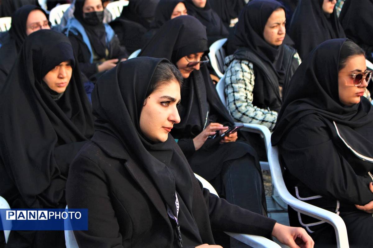 مراسم دومین سالگرد خاکسپاری شهید گمنام آموزشکده فنی دختران قم