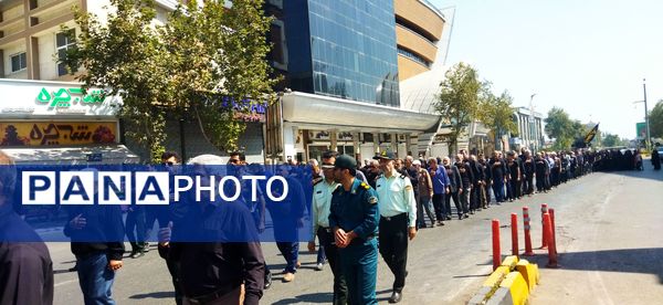 راهپیمایی عزاداران قائمشهری در سالروز رحلت رسول اکرم (ص) و امام حسن مجتبی (ع)