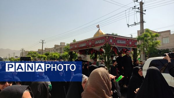 مراسم تشیع و تدفین شهید مصطفی صالحی مقدم در گلزار شهدا شهرستان قدس 
