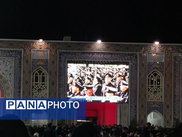 مراسم خطبه خوانی شام شهادت امام رضا(ع) در ایوان ولیعصر صحن پیامبر اعظم (ص)