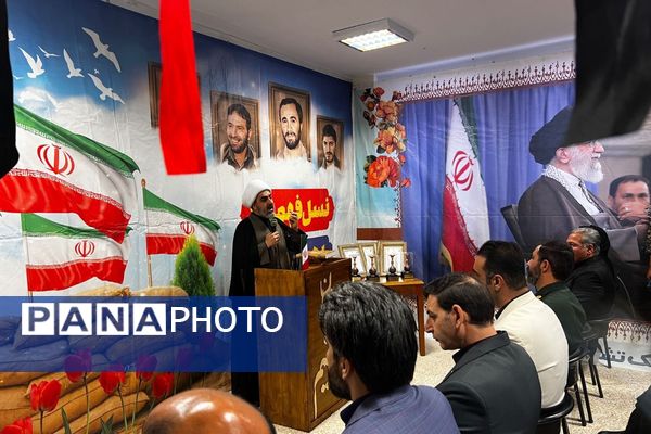 افتتاح یادمان شهدای دانش آموزی در مدرسه تسنیم پردیس