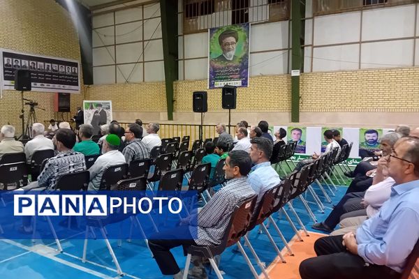 مراسم اولین سالگرد آیت‌الله رئیسی در سالن ورزشی امید اصیل آباد 