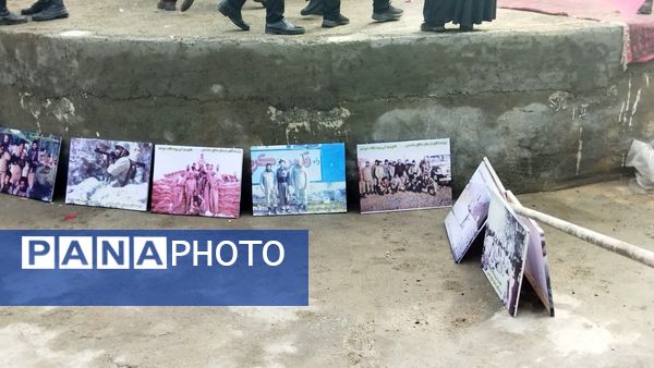 تدفین شهید گمنام در پارک مهر نیشابور 