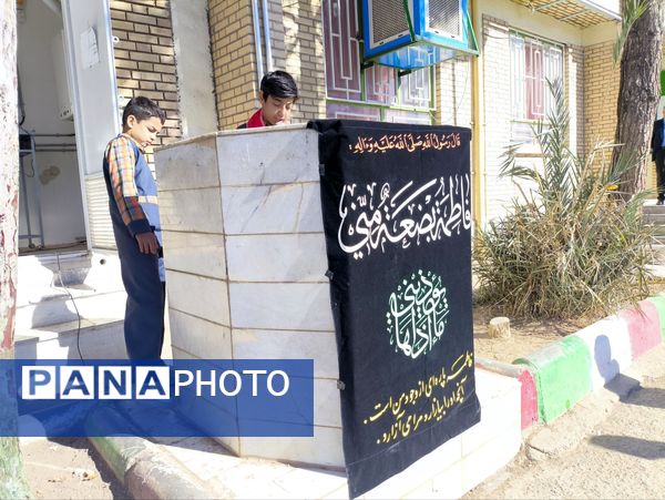  سوگواری شهادت حضرت زهرا (س) در دبستان شهید پسندیده فدافن