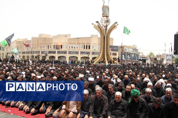 عزاداری عاشورای حسینی در گرمای سوزان بم