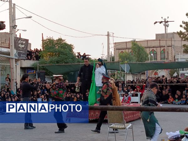 تعزیه خوانی روز عاشورا در دهستان رزق‌آباد