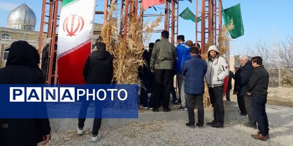 مراسم بزرگداشت سومین روز تدفین شهید گمنام در شهر قاضی