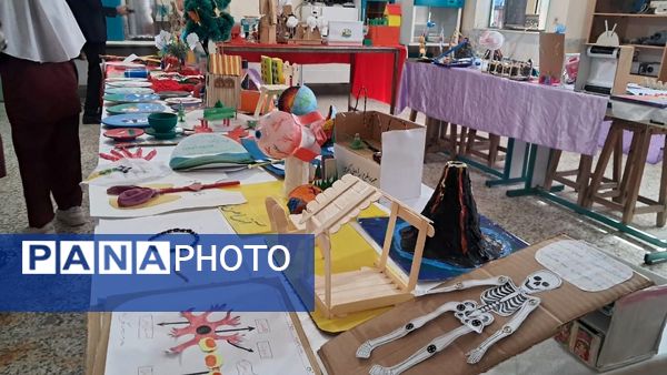 نمایشگاه جشنواره «نوین کاو» در پژوهش سرای دانش‌آموزی حاجی آباد