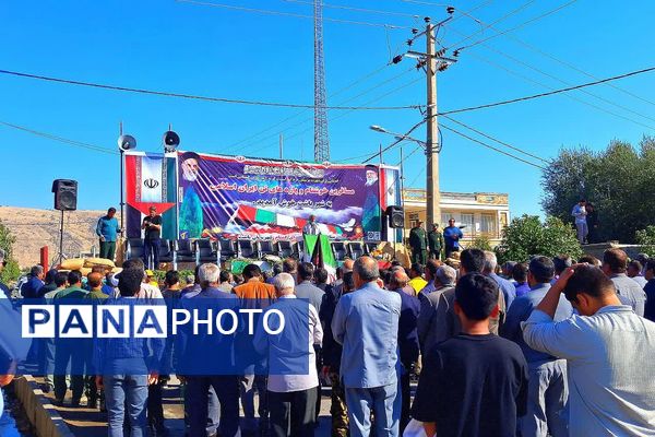 استقبال باشکوه از پیکر۶ شهید گمنام در شهرستان باشت