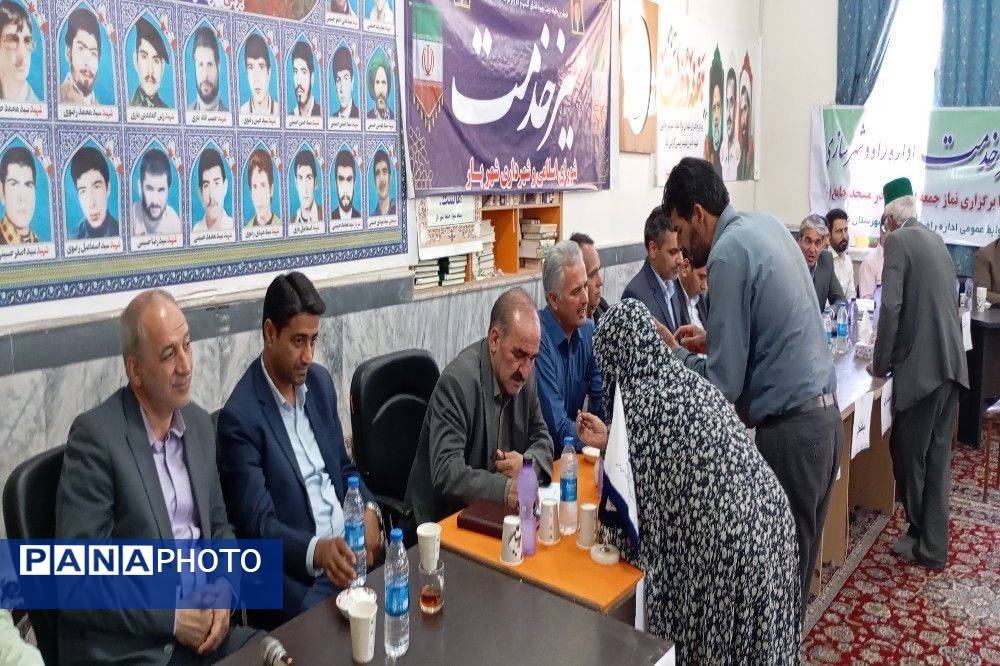 میز خدمت با حضور رؤسای ادارات در شهر بار