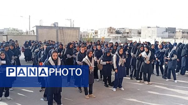 مراسم زنگ مهر در دبیرستان مشکات