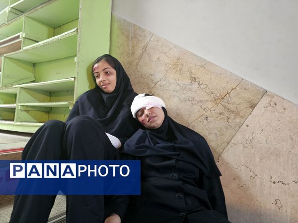 اجرای مانور زلزله در دبیرستان حاج علی اکبر گراشی ناحیه 3 شیراز