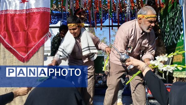  بدرقه باشکوه شهید خوشنام دفاع مقدس در سرخس