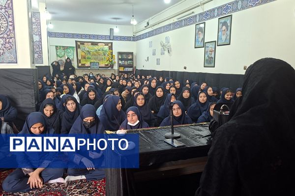 مدرسه نمونه‌دولتی ارشاد شهرستان قرچک در سوگ یاس نبی