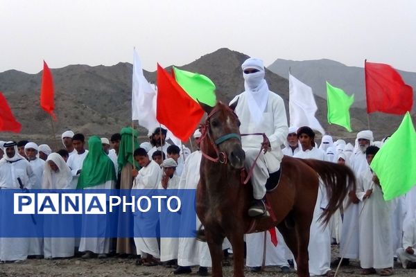 بازسازی واقعه عظیم «غدیر خم» در شهرستان بشاگرد 