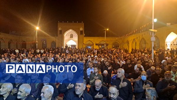 مراسم وداع با شهید امنیت هادی میرآبادی در مسجد جامع شهرستان نیشابور 
