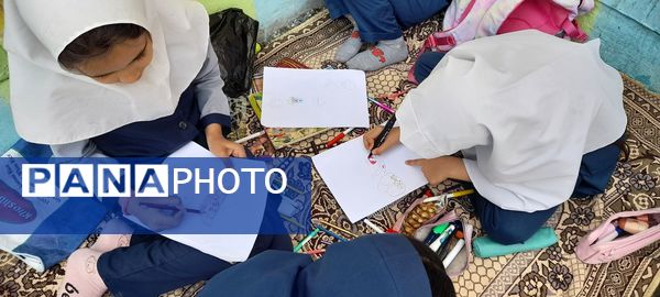 مسابقه نقاشی به‌مناسبت هفته سلامت در مدرسه ربابه هاشمیان یزدی شیروان