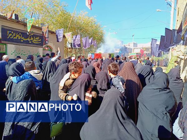 مردم علی‌آباد دمق جوکار از شهید گمنام استقبال کردند