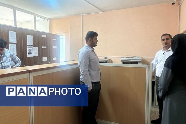 نظارت و ارزیابی مسئولین از  آمادگی و امکانات حوزه‌های امتحانات نهایی در ملارد  