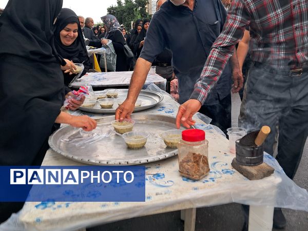پیاده‌روی جاماندگان اربعین در قائمشهر 