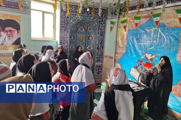 عزاداری حضرت فاطمه الزهرا(س) در مدارس جانبازان کربلا و ایران تایر اسلامشهر