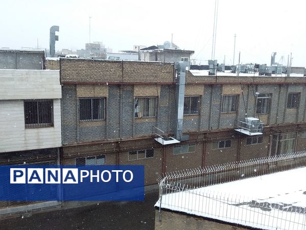 بارش برف و سفید پوش شدن شهر زیبای مشهد
