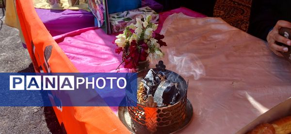 همکاری خادمیاران مدرسه فاطمیه با چایخانه دانش‌آموزی حضرت رضا (ع) در شیروان