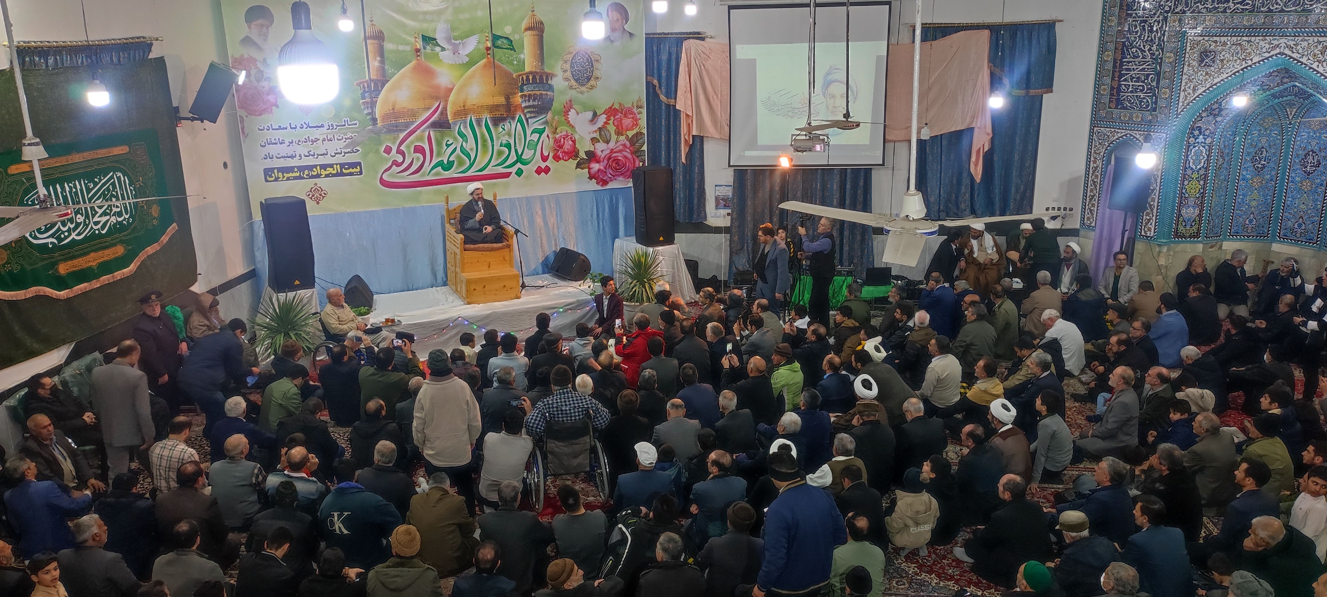 جشن بزرگ ولادت امام جواد (ع) در سالگرد عملیات کربلای پنج در بیت الجواد شیروان