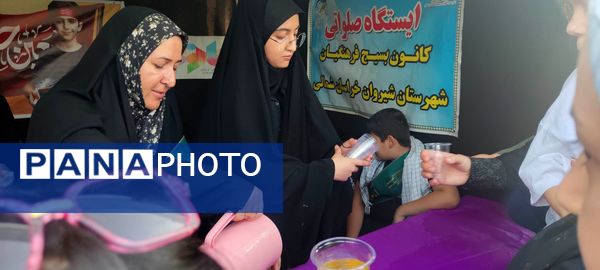 برپایی موکب نهادهای اداره آموزش و پرورش در شیروان