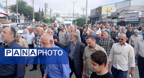 فریاد امت و راهپیمایی بشارت نصر در شهرستان محمودآباد