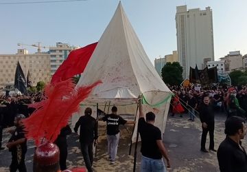 حماسه عاشورا در میدان بیت‌المقدس مشهد زنده شد