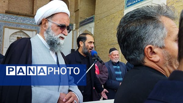 تشییع پیکر جانباز شهید علی فتح آبادی در نیشابور 