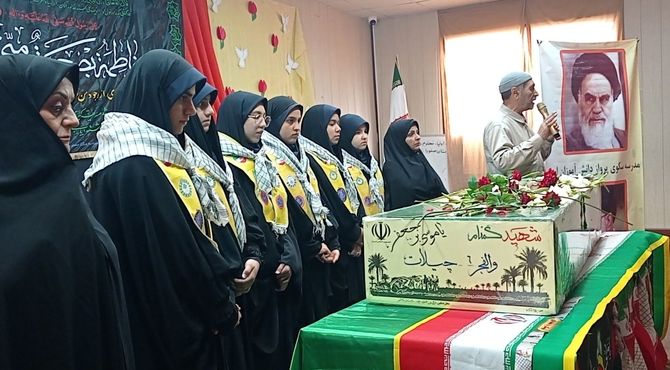 این بار دبیرستان صفورا میزبان شهید گمنام شد 