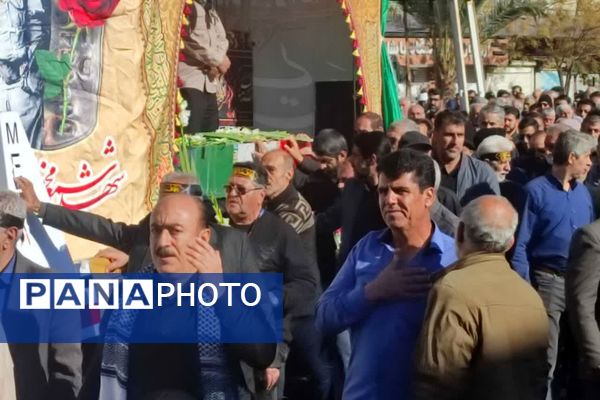 تشییع پیکر پاک شهید گمنام در روز شهادت حضرت زهرا (س)