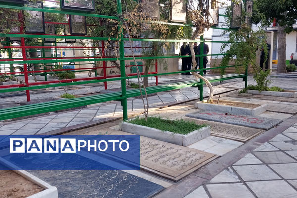 غبار روبی گلزار شهدا شیراز
