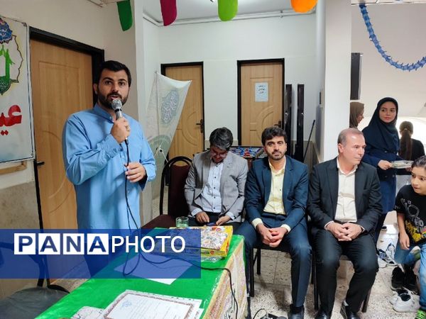 جشن عید غدیر وتقدیر از دانش آموزان توسط کانون فرهنگی هنری شهید مطهری شهر آشخانه