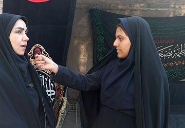 دبیرستان بی‌بی سلطنت قفلی میزبان پیکر پاک شهید گمنام شد