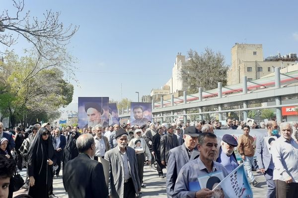 حضور پرشور مردم در راهپیمایی روز قدس